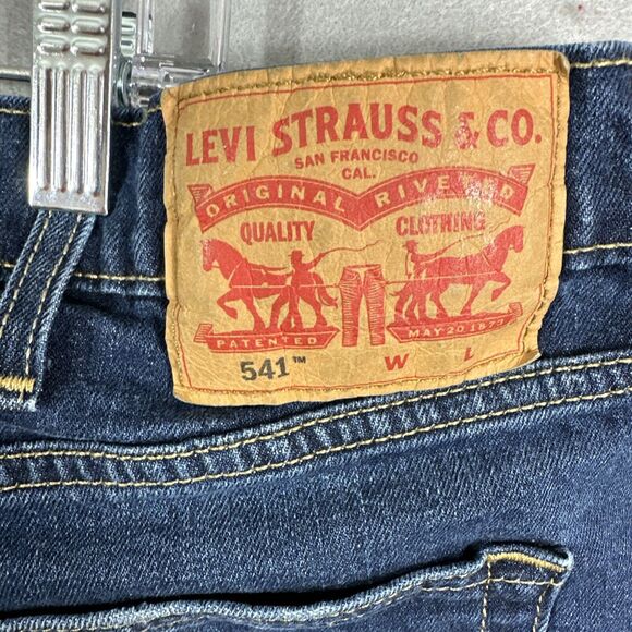 Levi's 541 Mens Big & Tall 42x36 Blue Jeans Athletic Fit Red Tab 18757-0002 - Picture 8 of 11